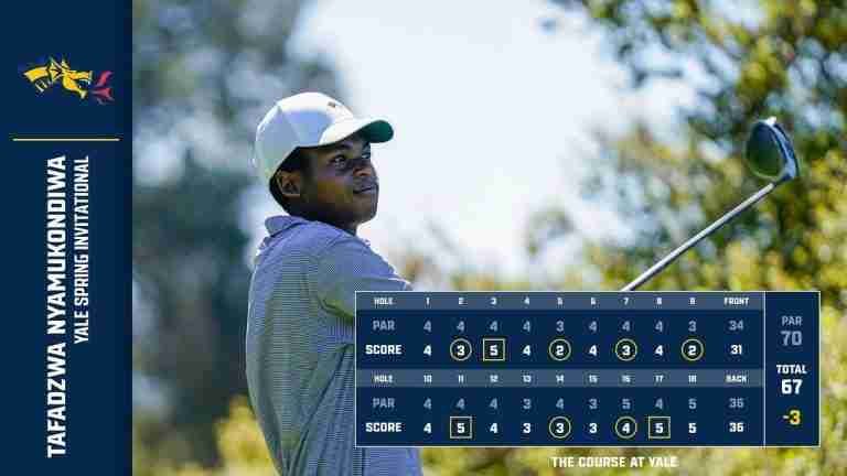 Nyamukondiwa claims maiden collegiate win at Yale Spring Invitational