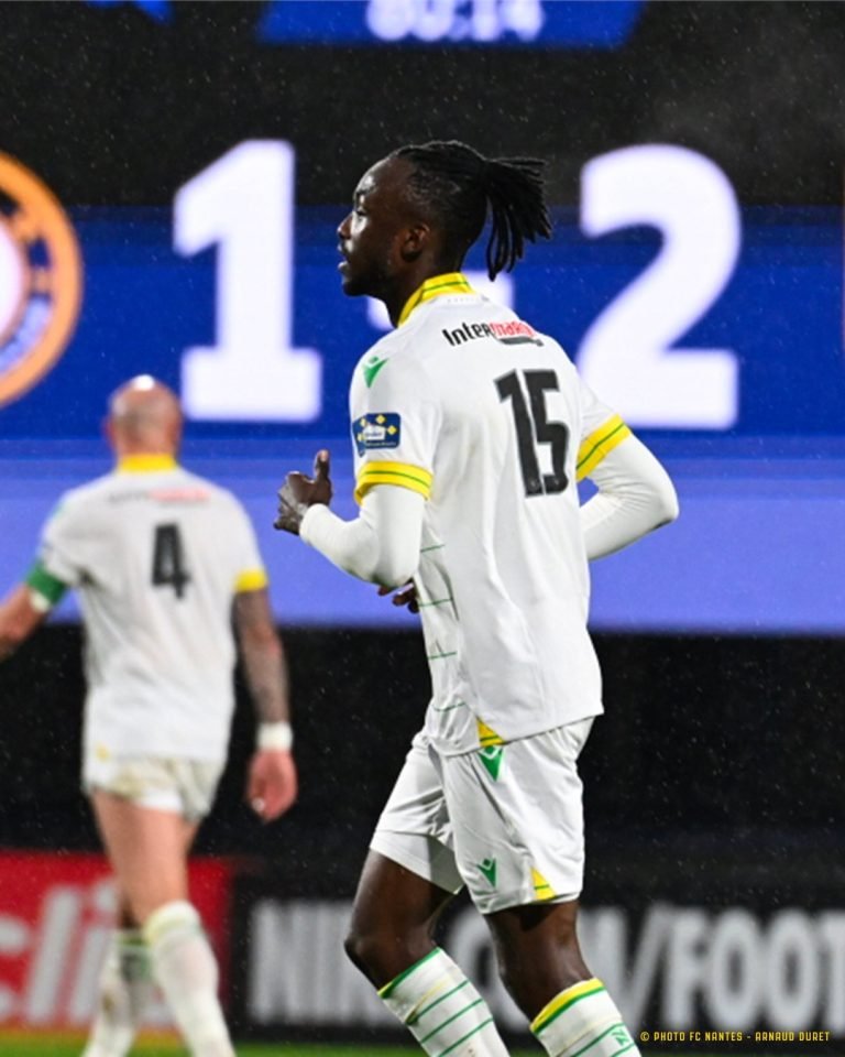 Kadewere delighted after debut brace for FC Nantes