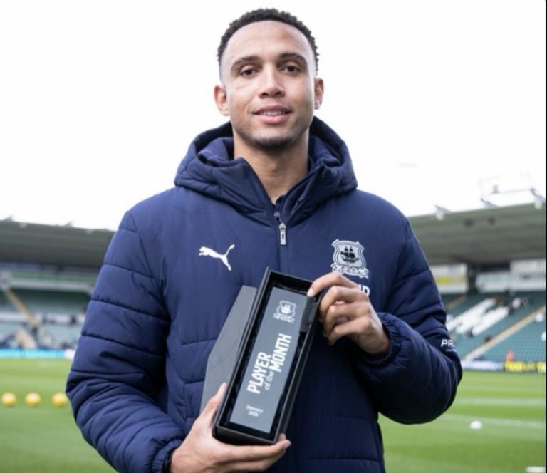 In-form Galloway wins Plymouth Argyle’s Player of the Month award